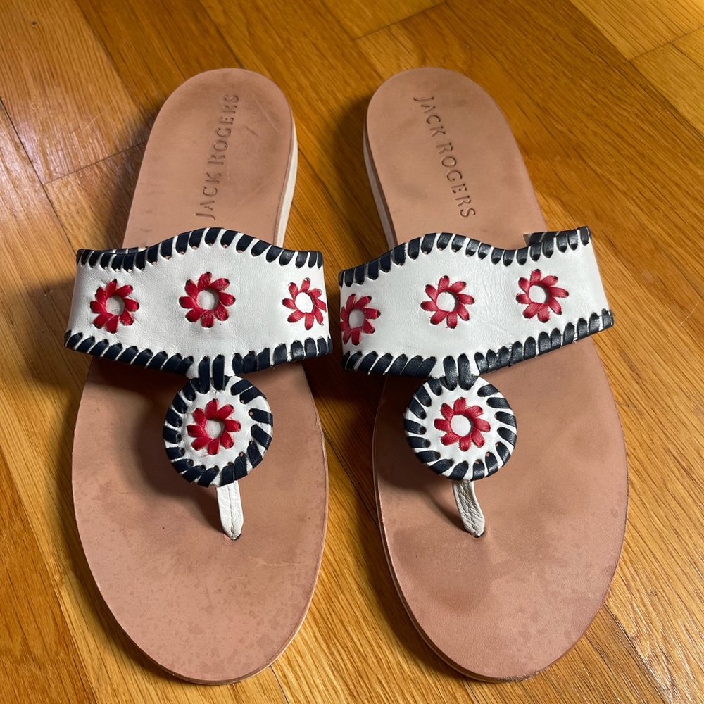 Jack Rogers Leather Sandal; 8.5